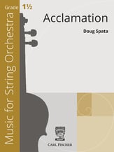 Acclamation Orchestra sheet music cover